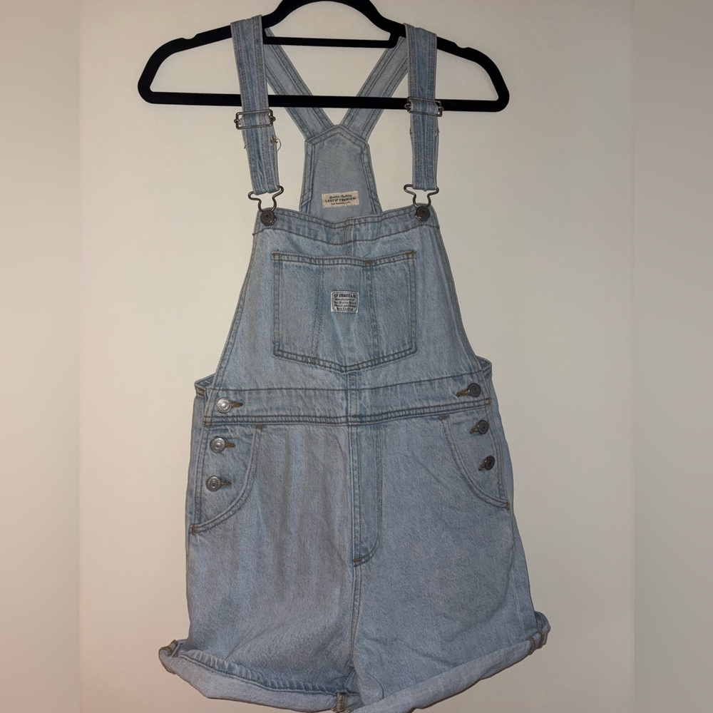 Levi's Classic Light Blue Denim Overalls